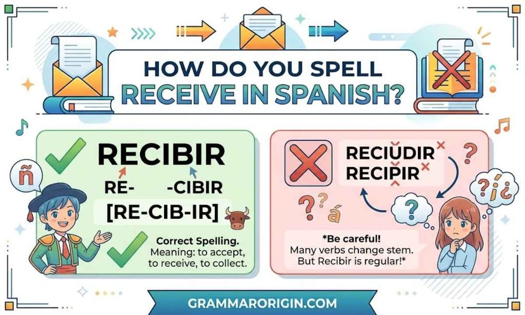 How Do You Spell Receive in Spanish