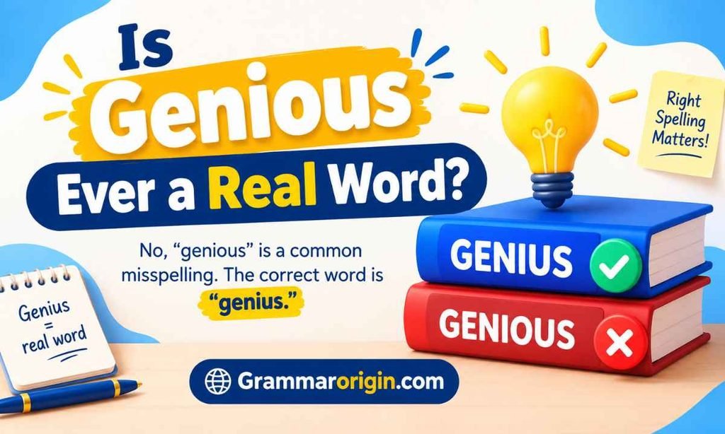 Is Genious Ever a Real Word