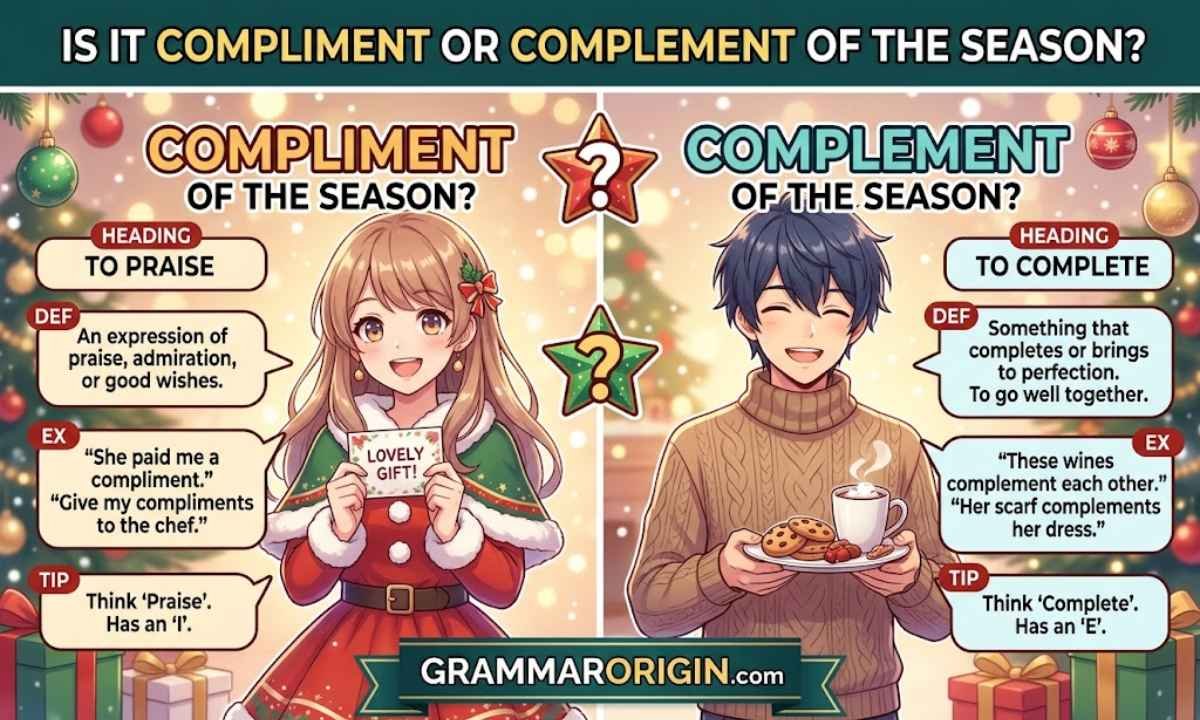 Is It Compliment or Complement of the Season