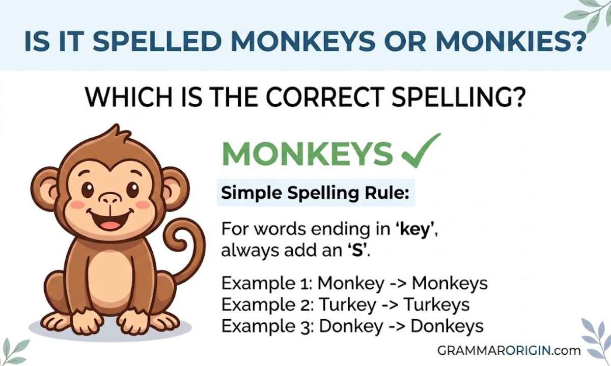 Is It Spelled Monkeys or Monkies