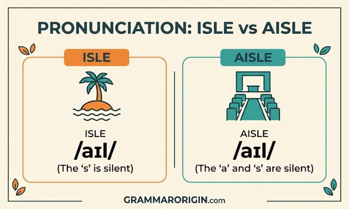 Isle or aisle pronunciation