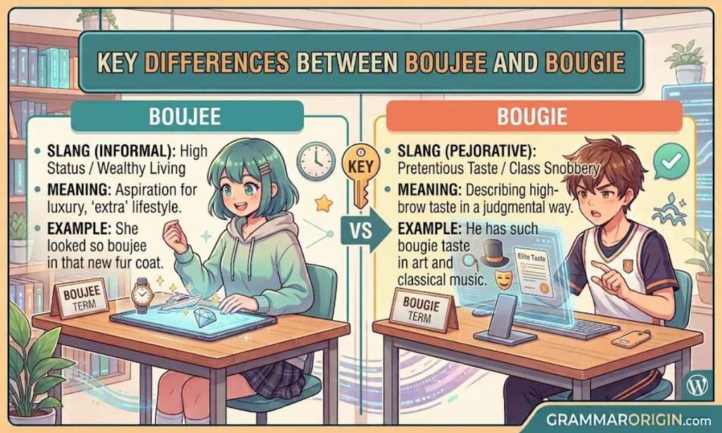 Key Differences Between Boujee and Bougie