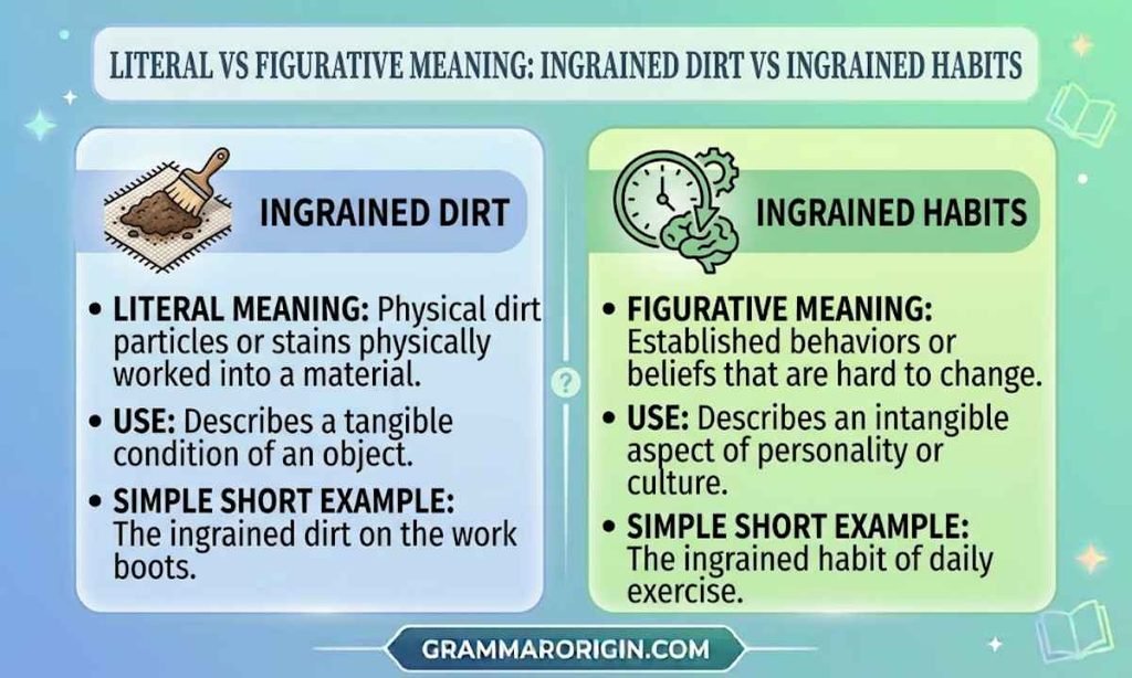 Literal vs Figurative Meaning_ Ingrained Dirt vs Ingrained Habits
