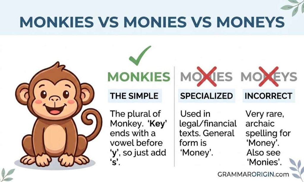 Monkies vs Monies vs Moneys