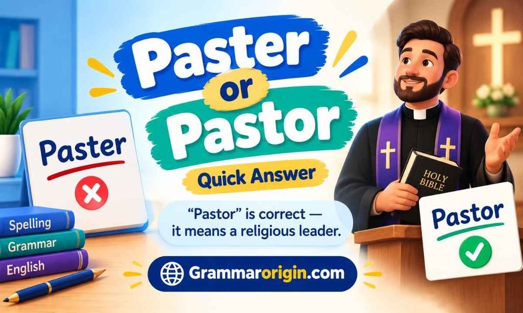 Paster or Pastor_ Quick Answer