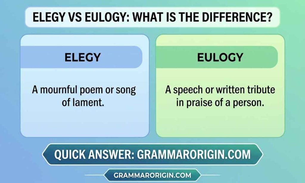 Quick Answer_ Elegy vs Eulogy