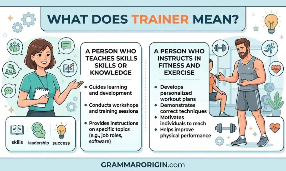 What Does Trainer Mean