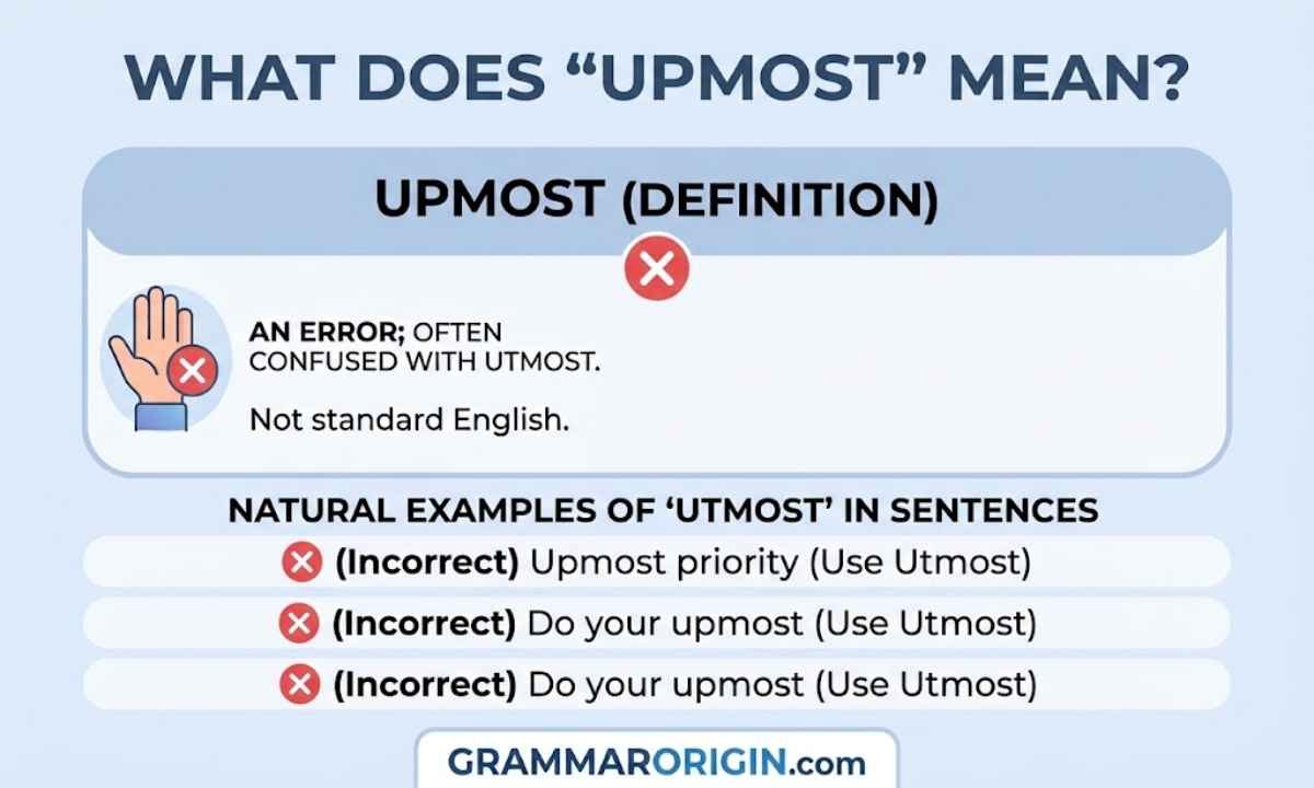 What Does Upmost Mean