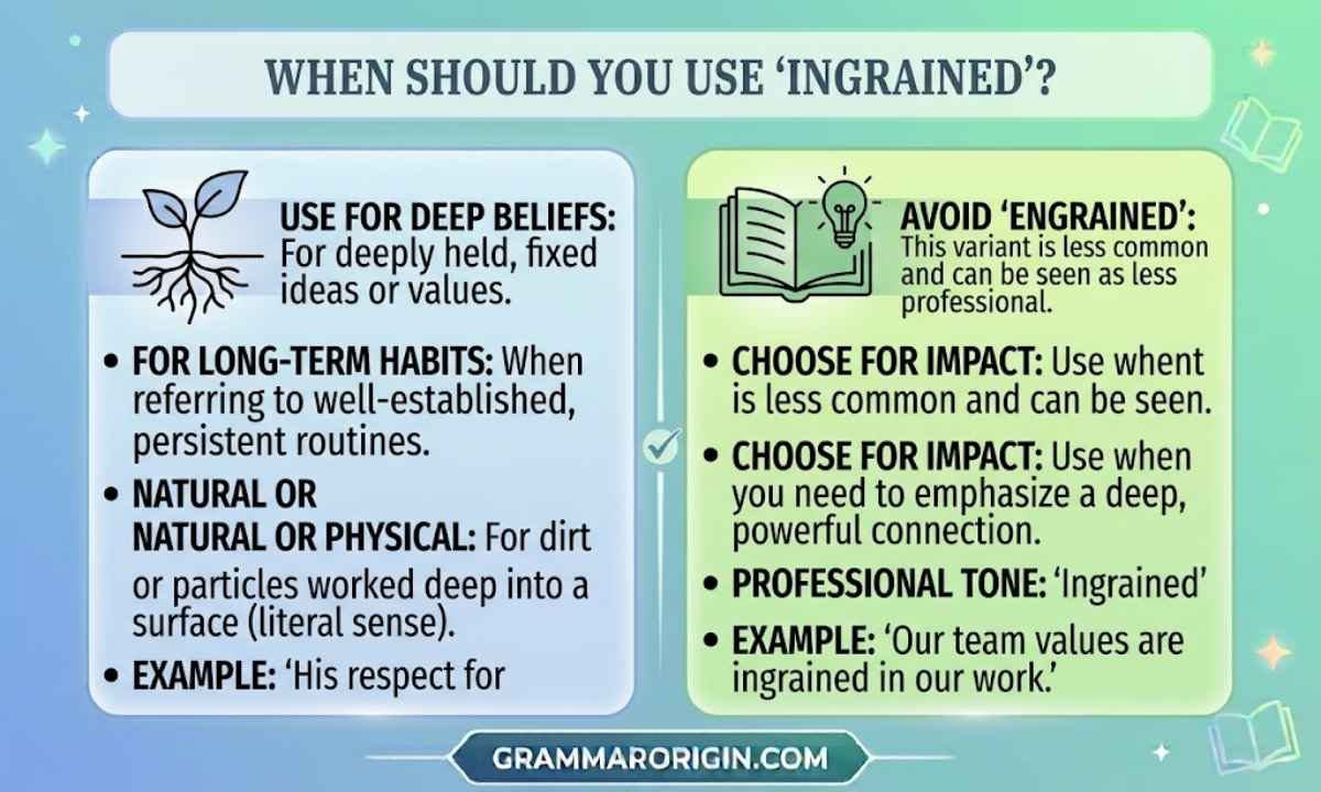When Should You Use Ingrained