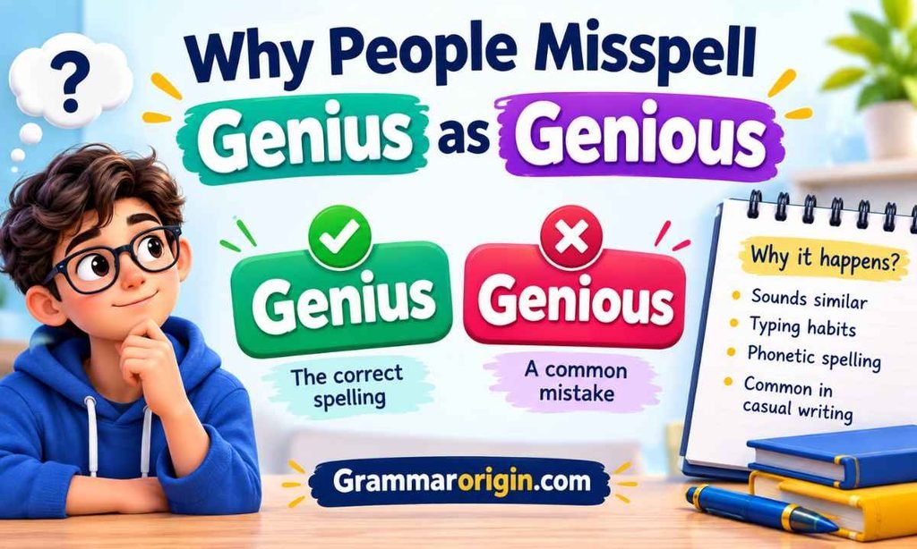 Why People Misspell Genius as Genious