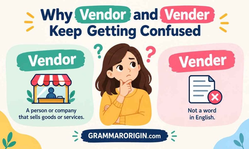 Why Vendor and Vender Keep Getting Confused