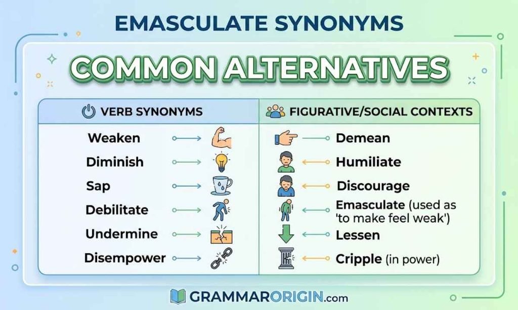 emasculate synonym