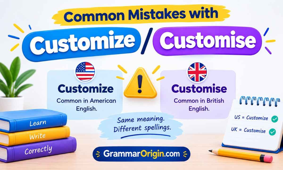 Customize or Customise: Which Spelling Is Correct?